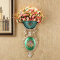Axyaa Diamond Angel Wall Vase: Elegant Home Decor Resin Flower Pot Mural for Restaurants