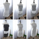 Axya Cotton Linen Kitchen Apron Set for Cooking Baking, Parent-child Adjustable Pinafore