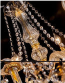 Axyaa 18-Arm K9 Crystal Double Layer Chandelier