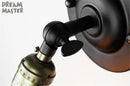 Axyaa Industrial Mini Wall Light with On/Off Switch - Retro Adjustable Sconces