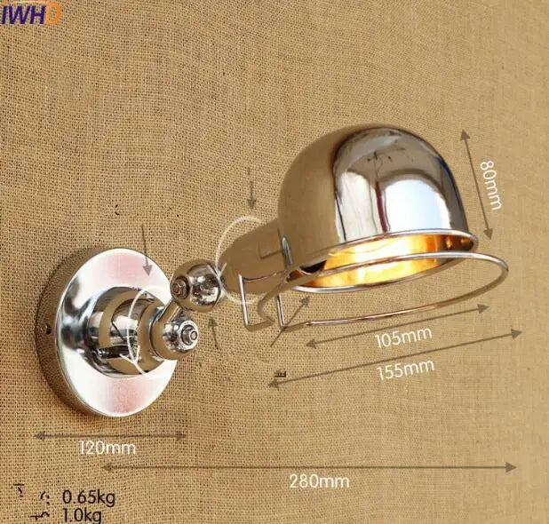 Axyaa Modern LED Wall Light with Rotating Arm for Bedroom Indoor Lighting