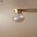 Axyaa Modern Copper LED Ceiling Light Fixture for Kitchen Hallway Balcony