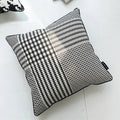 Axyaa Houndstooth Cushion Cover 45x45cm/35x55cm - Durable Canvas for Sofa Bed
