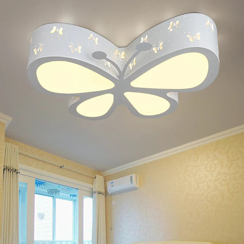 Axyaa Colorful Butterfly LED Ceiling Light for Children's Room