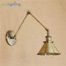Axyaa Vintage Bronze Swing Arm Wall Lamp