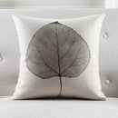 Axyaa Tropical Leaves Herbarium Fern Cushion Cover for Home Decor 45x45cm/30x50cm