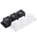 Axyaa Keyboard Cup Set: Ctrl Del Alt 3-Piece Fashion Cups, Black Color