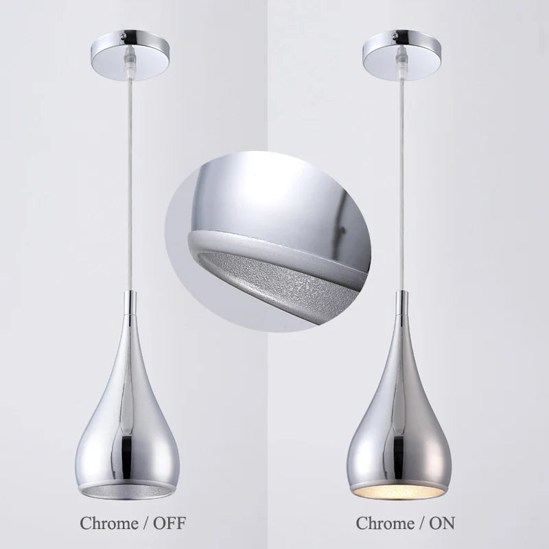 Axyaa Minimalist LED Pendant Lights - Modern Dining Room Home Decor Lighting