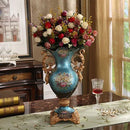 Axyaa Luxury Palace Resin Vase Figurine for Home Decor & Wedding Gift