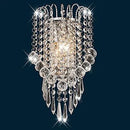Axyaa Modern LED Crystal Wall Light Sconce, Stainless Steel Home Lighting