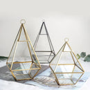 Axyaa Geometric Glass Vase Succulent Plants Terrarium Home Decoration