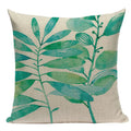 Axyaa Tree Green Cushion Cover: Green Decorative Flower Sofa Car Pillow