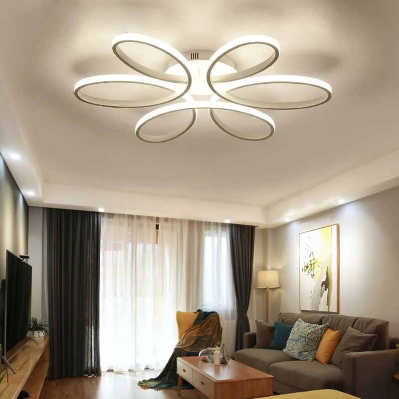 Axya Dimmable LED Ceiling Light for Living Room, Bedroom with Remote Control