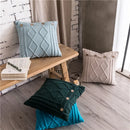 Axyaa Double Cable Knit Diamond Pillow Cover Set