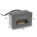 Axyaa Square Corner LED Outdoor Stair Lights for Hotel Stairs & Walls