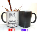 Axyaa Magic Cat Color-Changing Coffee Mug - Heat Sensitive Tea Cup