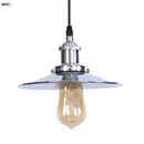 Axyaa Retro LED Pendant Light | Silver Vintage Industrial Hanging Lamp