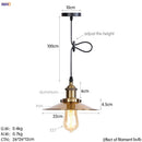 Axyaa Retro LED Pendant Light | Silver Vintage Industrial Hanging Lamp