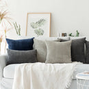 Axyaa Monochrome Velvet Cushion Cover, Soft Home Decor, Various Colors, 45x45cm, 60x60cm