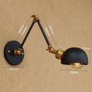 Axyaa Loft Style Retro Vintage Swing Arm LED Wall Sconce Industrial Light Fixtures
