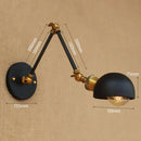 Axyaa Retro Vintage Swing Arm Wall Lamp Industrial Sconce Fixtures