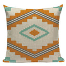 Axyaa Boho Plaid Stripes Pillow Cover 45x45cm Sofa Chair Custom Print Square