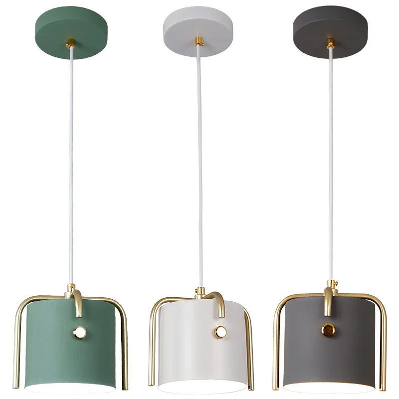 Axyaa Wood Pendant Lights Nordic Design LED Fixture Kitchen Island Bar Decor E27