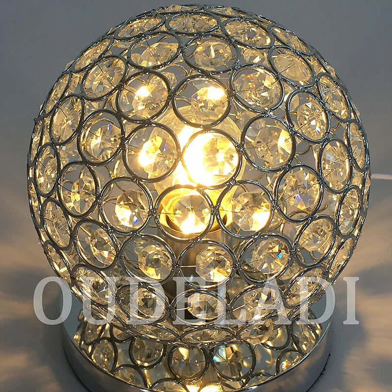 Axya Crystal Table Lamp E27 LED Desk Lamp for Modern Desktop Decoration