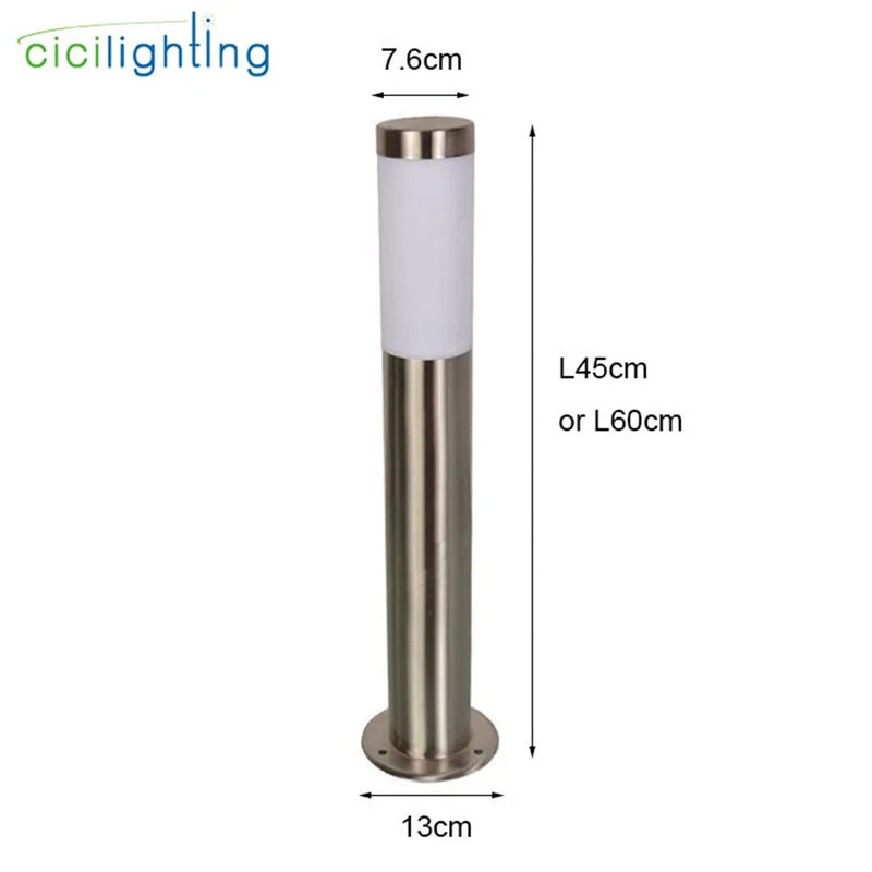Axyaa Stainless Steel LED Yard Light - Black Outdoor Landscape Lamp