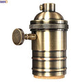 Axyaa Vintage E27 Edison Lamp Holder with Switch - 110-220v