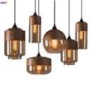 Axyaa Glass Nordic Pendant Lamp for Dinning Room and Cafe, Modern Industrial Lighting Fixtures