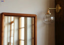 Axyaa Copper Ball Wall Lamp, Modern Glass Light for Bedroom, Bathroom, Stairway