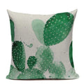 Axyaa Yellow Cactus Watercolor Cushion Cover Farmhouse Decor Pillowcase