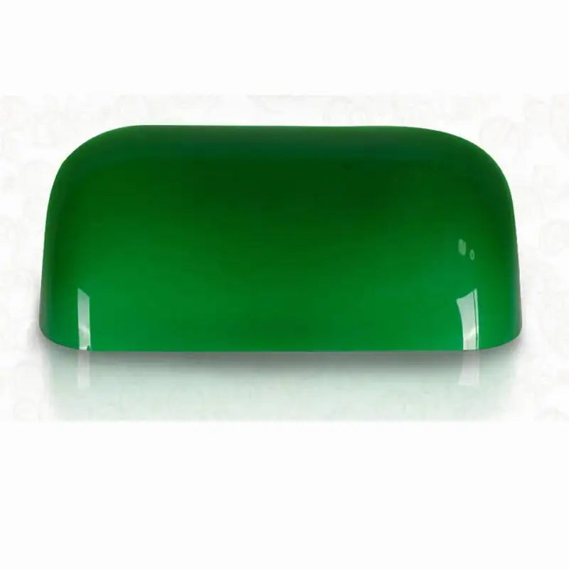 Glass Banker Lamp Cover Shade in Green/Blue/Amber/White for Table Lamps by Axyaa.