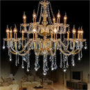 Axyaa 18-Arm K9 Crystal Double Layer Chandelier