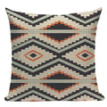 Axyaa Boho Plaid Stripes Pillow Cover 45x45cm Sofa Chair Custom Print Square
