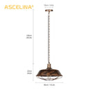 Axyaa Retro Industrial Pendant Light for Vintage Home Lighting Fixtures.