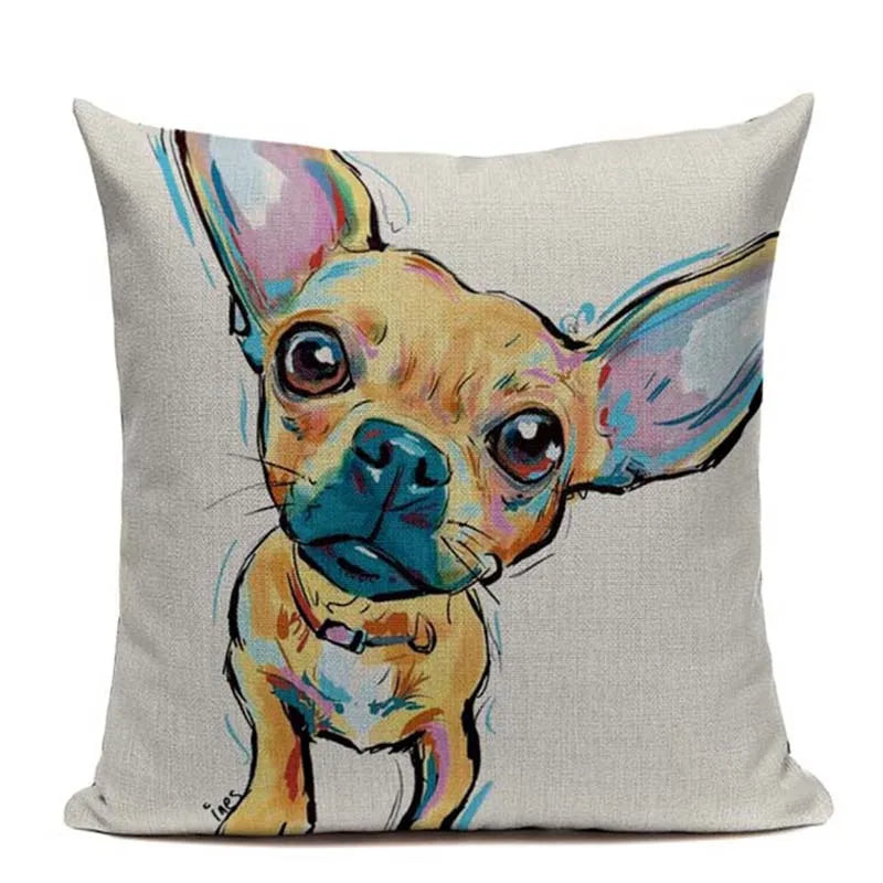 Axyaa Luxury Animal Pillow Case - 45x45cm Square Custom Cushion