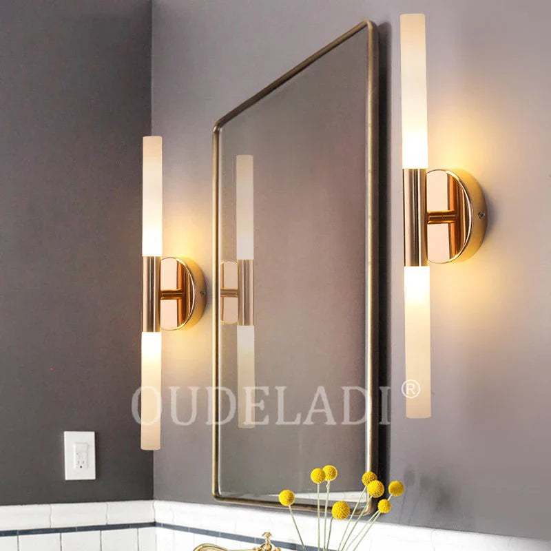 Axya Metal Tube LED Wall Lamps for Bedroom Foyer Living Room Bathroom