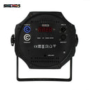 Axyaa 200W COB Zoom LED Par Lights with Barn Doors - Warm+Cool White for Stage DJ