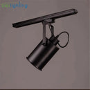 Axyaa Vintage Black 5W LED Track Light, Industrial Loft Rail Spot Lamp