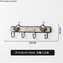 Nordic Style Wooden Wall Hanging Rack for Home Decor by Axya