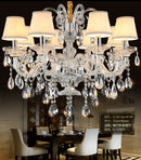 Axyaa Modern Crystal Chandelier - Luxe Living Room Light Fixtures