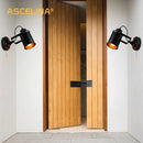 Axyaa Vintage Industrial Wall Sconce with Pull Chain Switch