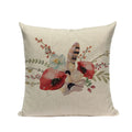 Axyaa Cotton Linen Feather Cushion Cover for Home Decor