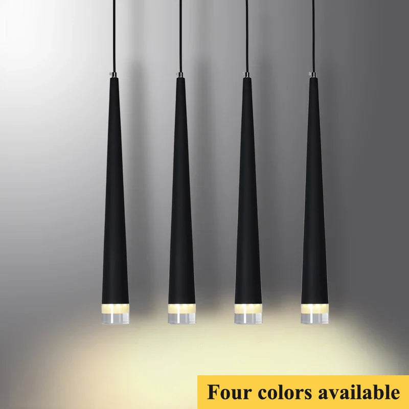 Axyaa Modern 3W LED Cone Pendant Lights for Home and Bar Decor