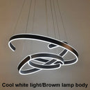 Axyaa Geometry Circle Rings LED Pendant Light - Modern Living Room Dining Room Lighting