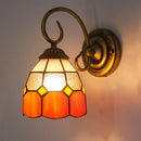 Axyaa Mediterranean Sea Stained Glass Sconces for Bedroom, Bathroom, and Aisle