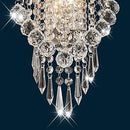 Axyaa Modern LED Crystal Wall Light Sconce, Stainless Steel Home Lighting