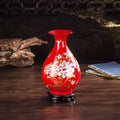 Axyaa Elegant Chinese Cloisonne Vase: Luxury Porcelain Ornament for Home Decor